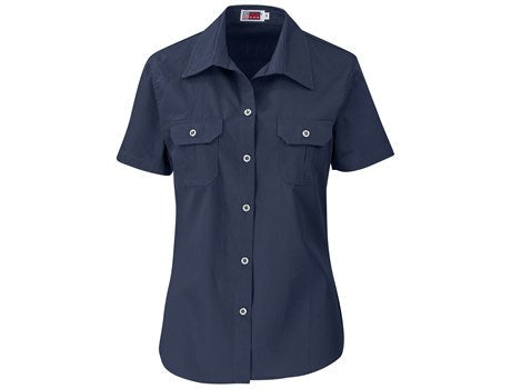 Ladies Short Sleeve Wildstone Shirt-Shirts & Tops