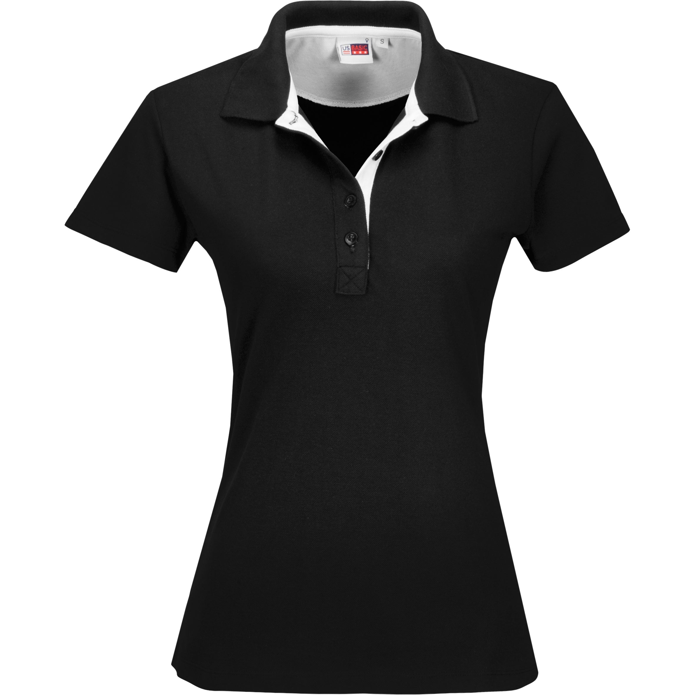 Ladies Solo Golf Shirt-L-White-W