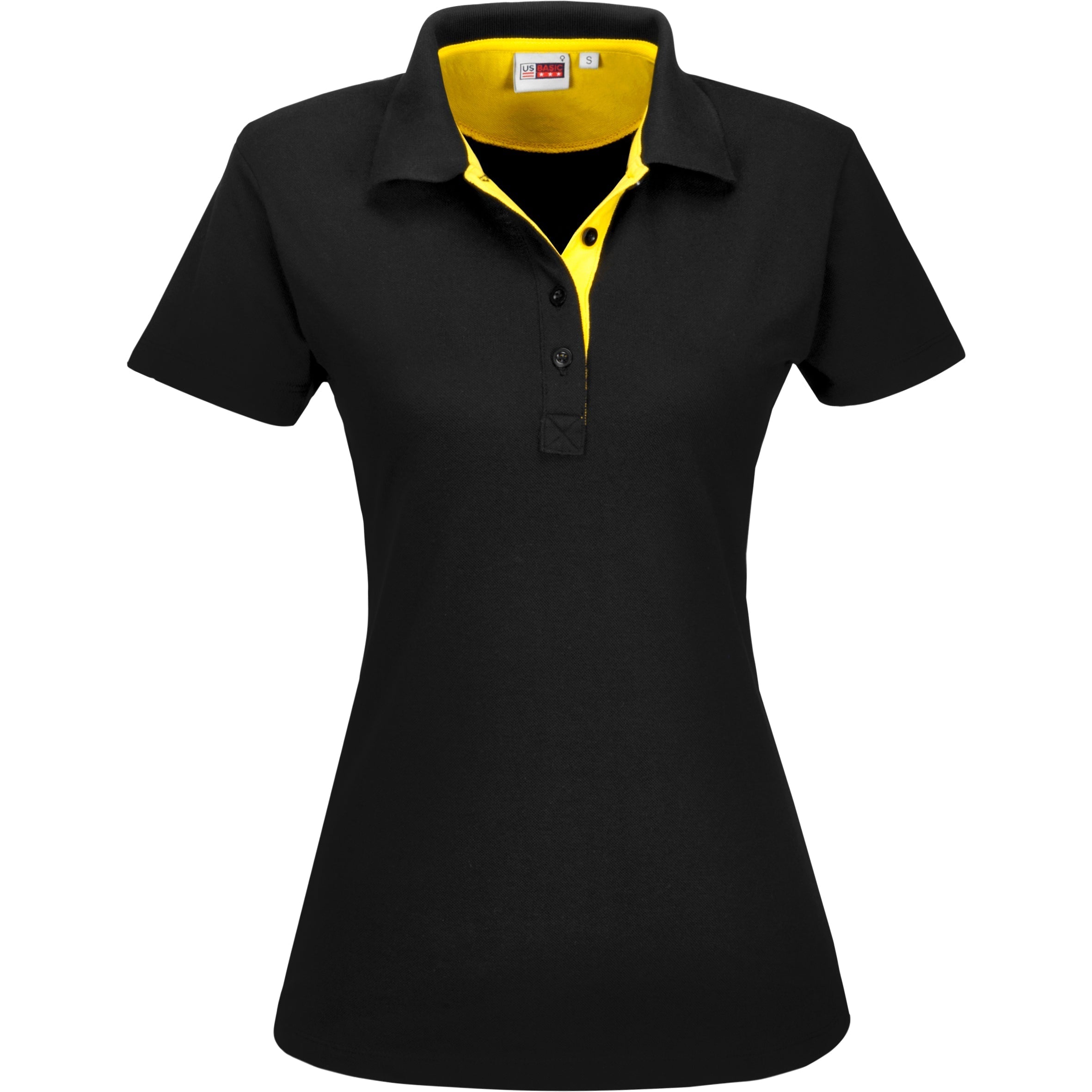 Ladies Solo Golf Shirt-L-Yellow-Y