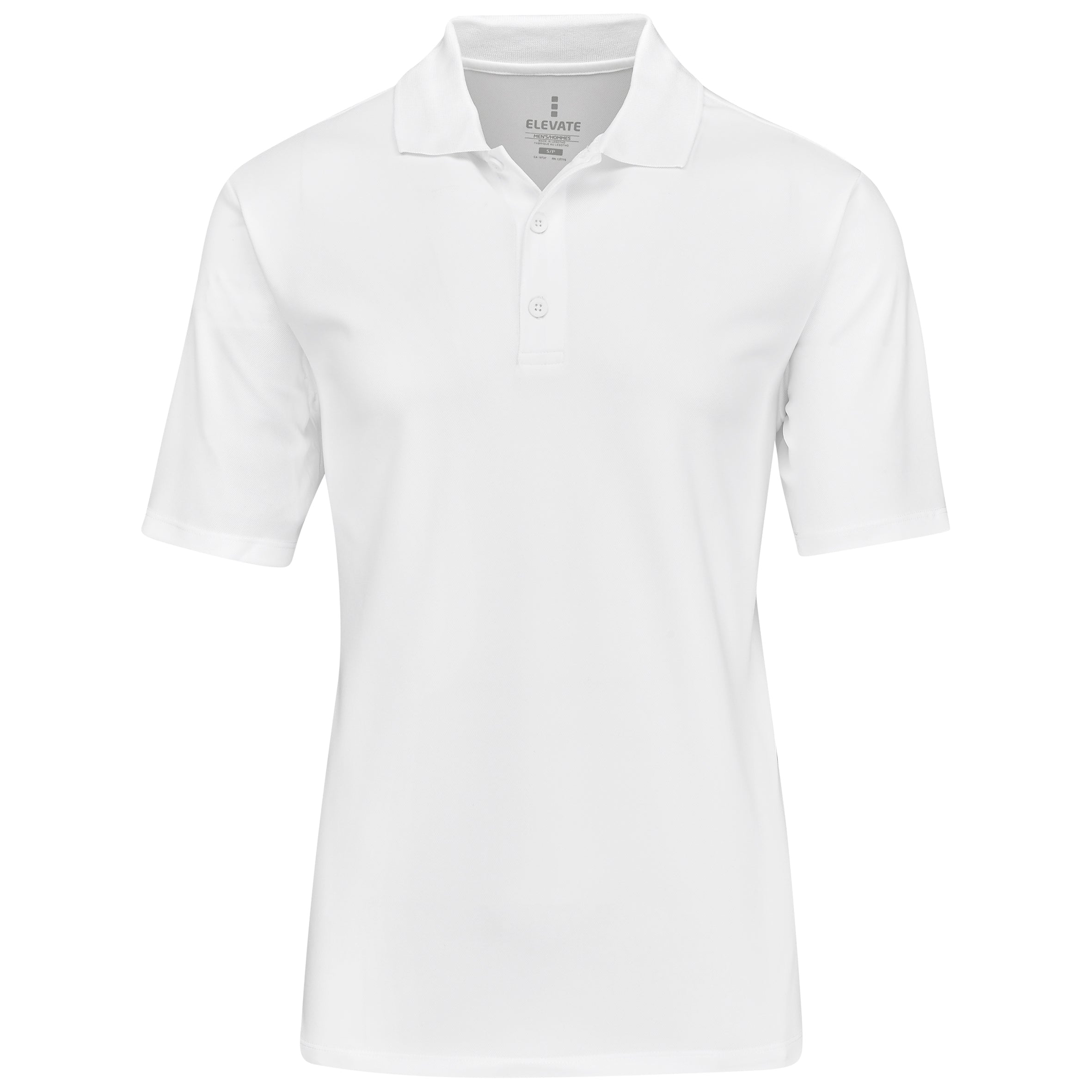 Mens Edge Golf Shirt-L-White-W