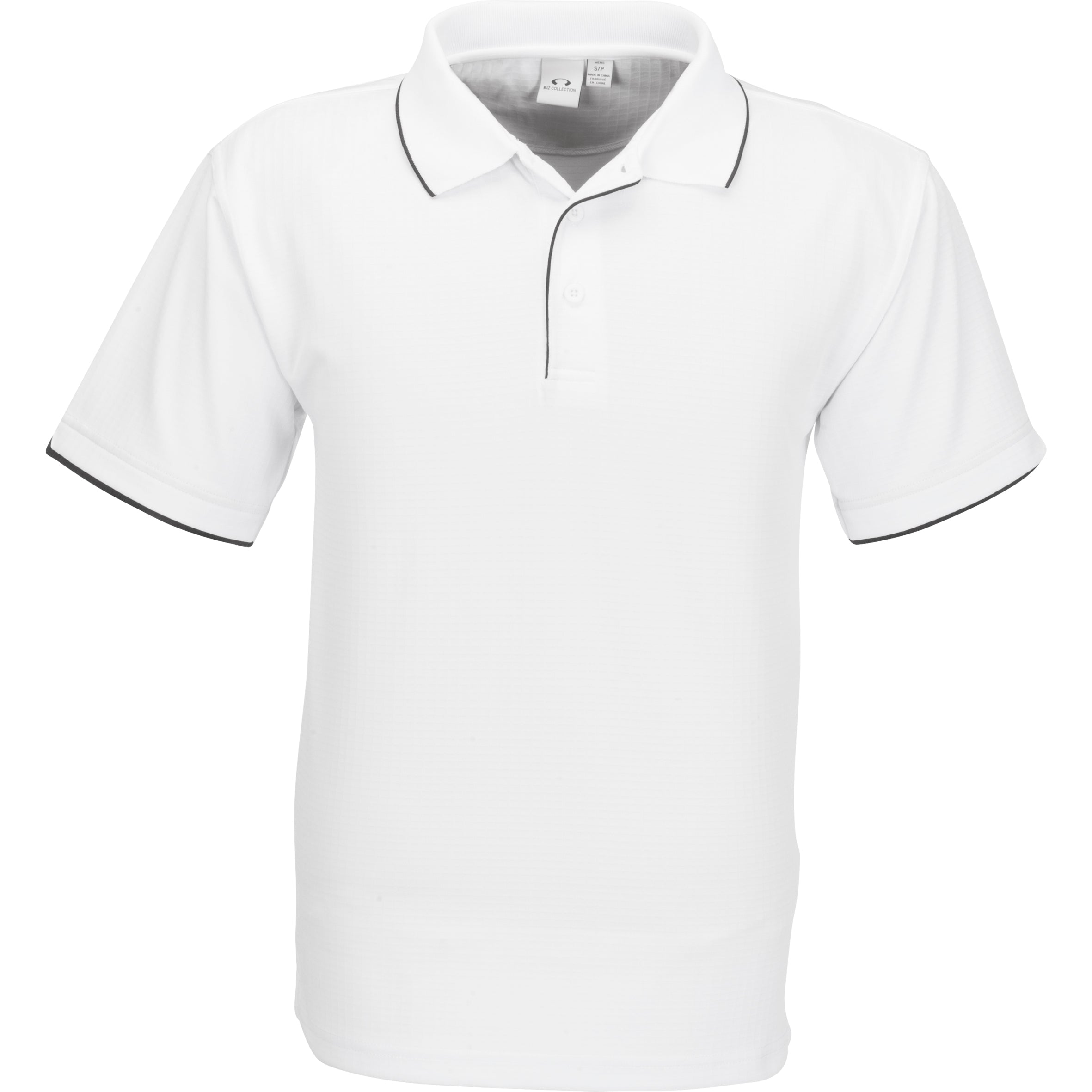 Mens Elite Golf Shirt-L-White-W