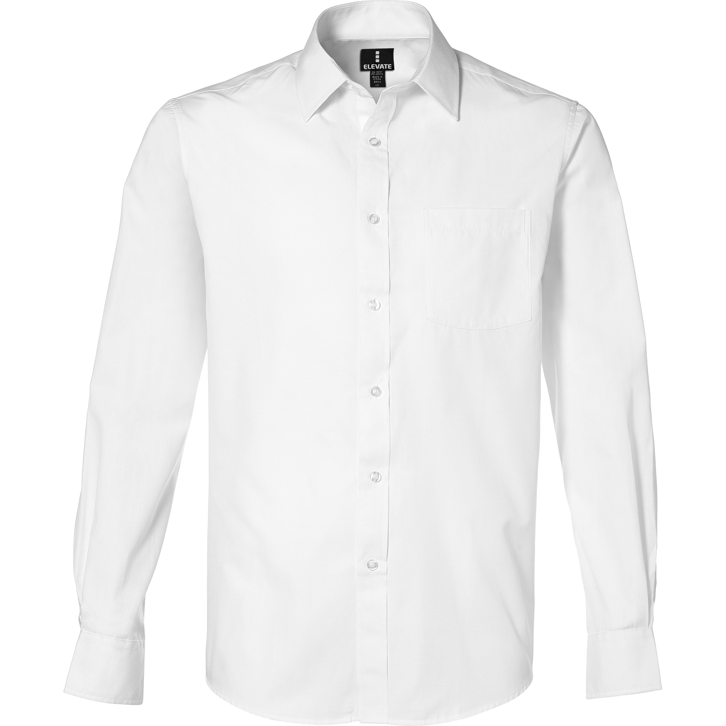 Mens Long Sleeve Sycamore Shirt-L-White-W