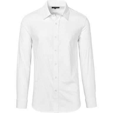 Mens Long Sleeve Taylor Shirt-L-White-W