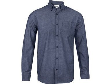 Mens Long Sleeve Viscount Shirt - Royal Blue Only-