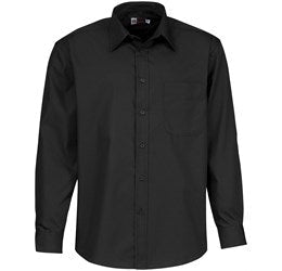 Mens Long Sleeve Washington Shirt - Black Only-