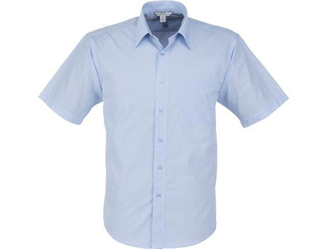 Mens Short Sleeve Micro Check Shirt-