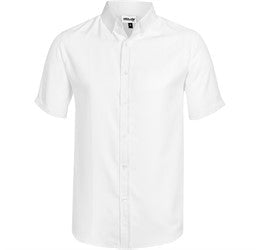 Mens Short Sleeve Nottingham Shirt-L-White-W