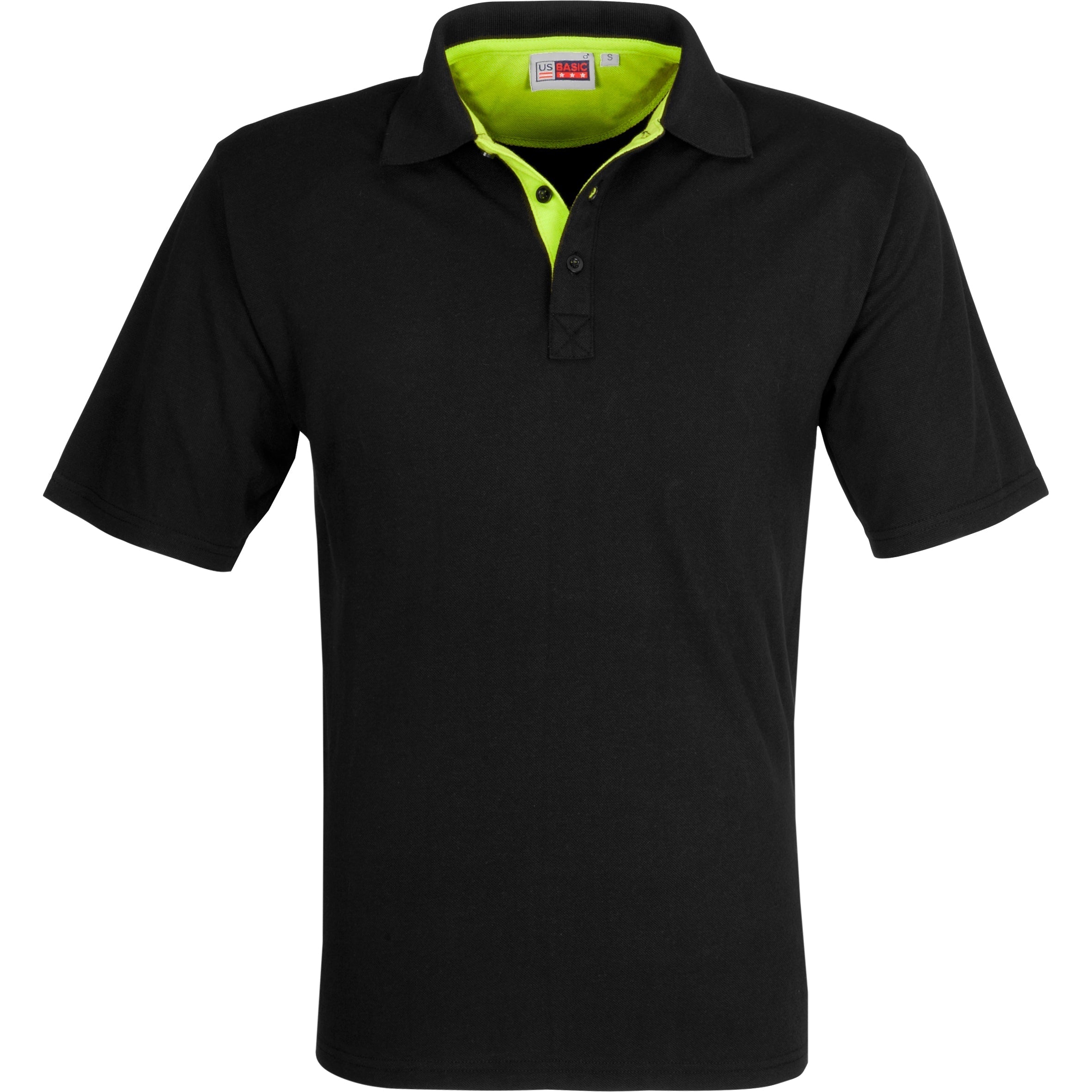 Mens Solo Golf Shirt-L-Lime-L