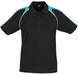 Mens Triton Golf Shirt - Black Teal Only-Shirts & Tops