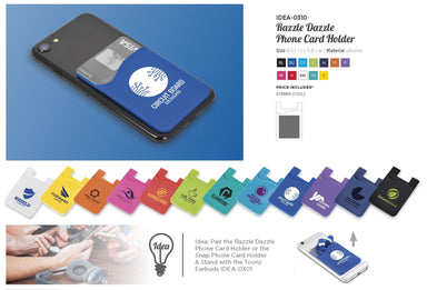Razzle Dazzle Phone Card Holder-Purple-P