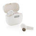 Wireless sterile earbuds as shown inside and outside a sterilization case