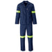 Trade Polycotton Conti Suit - Reflective Arms & Legs - Yellow Tape-32-Navy-N